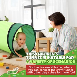 Soulchen Caterpillar Shaped Tunnel Kids Play Baby with Caterpillar Crawling Toy for Toddlers 1-3 Toddler Crawling Tunnel Girl Boy Birthday Favor Gift for Infant Toddler Toys Dog Indoor Outdoor