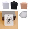 NIHENHAO 100Pcs/ Brooches Display Card Blank Kraft Paper-Tag Jewelry Packaging