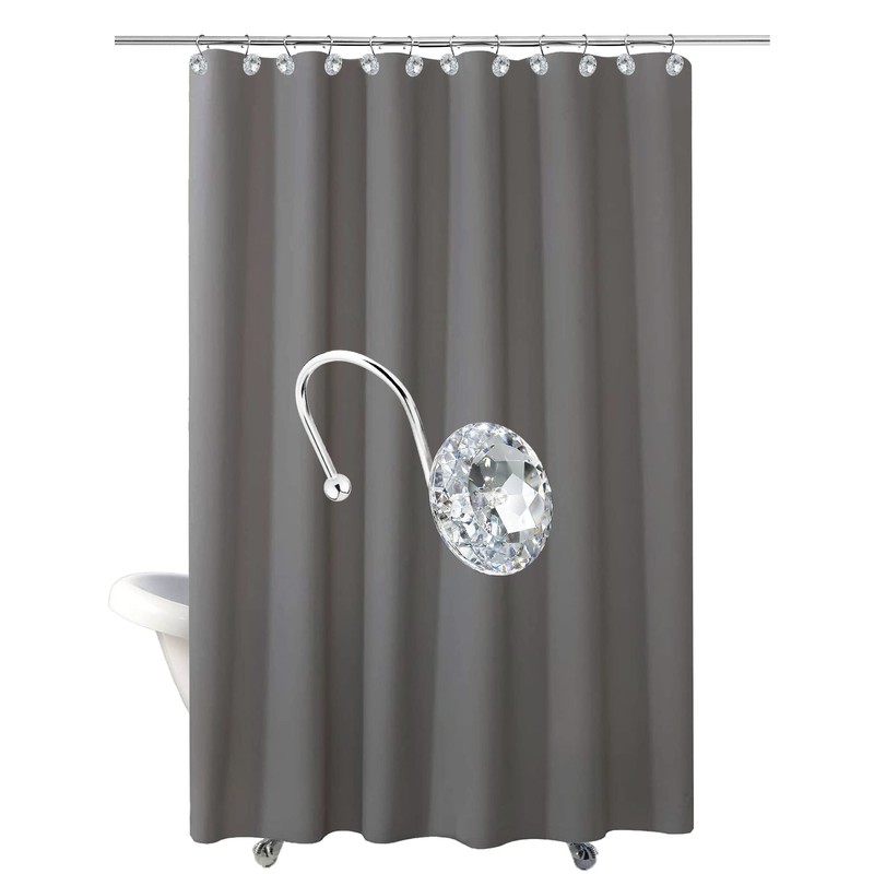 12PCS Shower Curtain Hooks Rings for Bathroom, Stainless Steel Rust