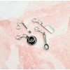Cooking Clip On Charms Zipper Pulls, Cook Book, Whisk, Mixer,