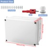 Xpieoyrm Junction Box Waterproof IP65 Surface-Mounted 150 x 110 x