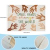 QROZIAR Inspirational Diversity Wall Decor Flags for Classroom, Equality Canvas