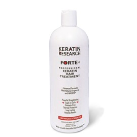 Keratina Forte Brasilera por 1000ml,with Moroccan Argan oil Tratamiento Que Alisa El Cabello Ahora con Una Fuerza Extra, Fórmula Mejorada Que Repara El Cabello, por Keratin Research