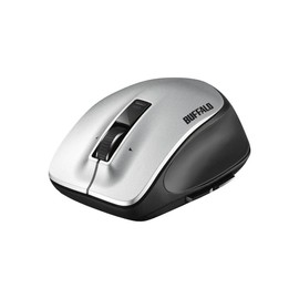 Buffalo BUFFALO Wireless Laser Premium Fit Mouse Medium Silver BSMLW505MSV