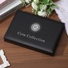 beinkmake Coin Display Case PU Black Velvet Display Coin Box