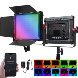 AMBITFUL P35R RGB Video Lighting,RGB LED Video Light with APP Control,Photography Lighting Kit CRI/TLCI 97 for Tiktok YouTube, Gaming, Zoom,Video Recording (1)