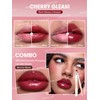 SHEGLAM Hydrating Lip Gloss Cruelty-Free Plumping Peptides-Cherry Gleam