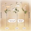 Ovveroche 16 Pcs Beige Artificial Flower Set Include 12 Dandelion