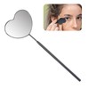 2PCS Lash Mirror, Removable Heart Shaped Stainless Steel Eyelash Makeup