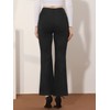 Allegra K Women's Faux Suede Pants Business Casual Wide Legs