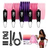 FINYQBET Ligas de Resistencia para Ejercicio 18PCS(Bandas+Bandas Pierna+Asas+Tobilleras+Anclaje), Resistencia Combinable