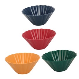 KICHOUSE 4pcs Delicate Smoothie Bowls Multi-Function Salad Accessory Convenient Household Serving Bowls for Fruits Soups and Salads