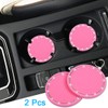 Bling Car Coasters, Wisdompro 2 Pack PVC Car Cup Holder