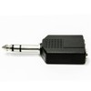 kenable Stereo Jack Splitter Adapter - Dual 6.35mm Sockets to