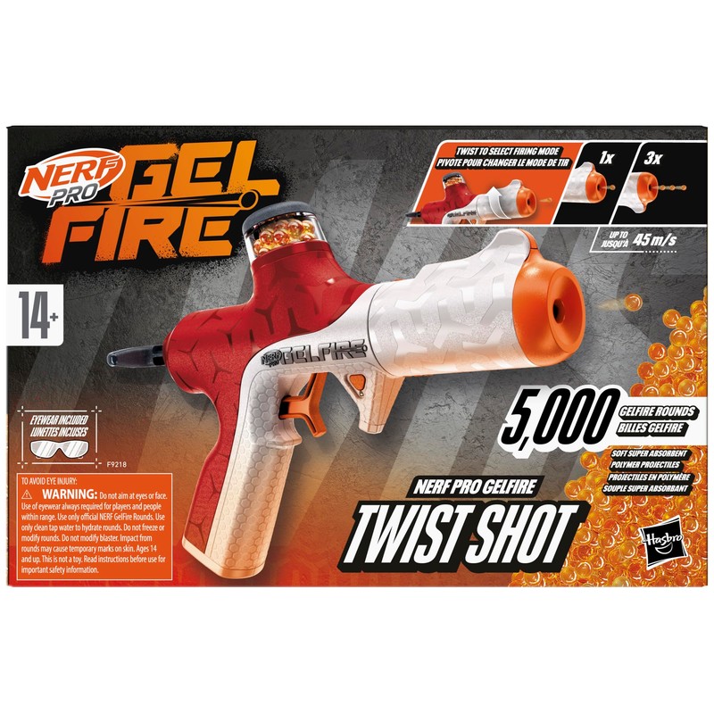 Nerf Pro Gelfire Twist Shot Blaster, 150 FPS, 5,000 Gelfire