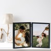 JCJMY 5x7 Double Picture Frame Set of 2 Hinged Folding