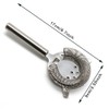 Cocktail Strainer Silver Stainless Steel Bartender Strainer with Wire Spring
