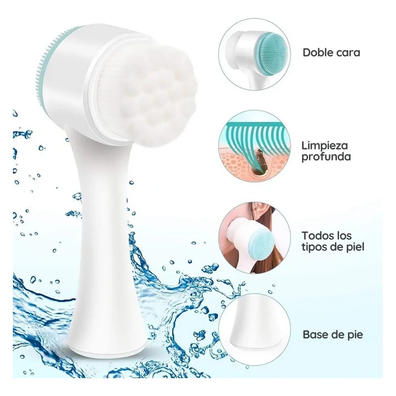 Cepillo Exfoliante Facial Suave Elimina Impureza Poro Acné F