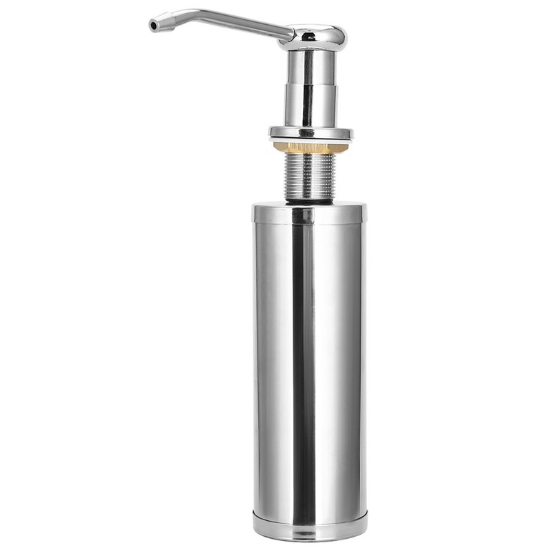 300ml Stainless Steel Soap Dispenser Liquid Detergent Hand Pump for