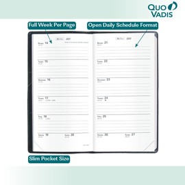 Quo Vadis 2026 Refill for Biweek - Weekly Planner - 12 Months, Jan. to Dec. - 3 1/2 x 6 3/4" - Pocket Time Management Organizer