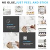 URCOLOR 32-Piece Peel and Stick Backsplash Wall Tile, 4"x 8"
