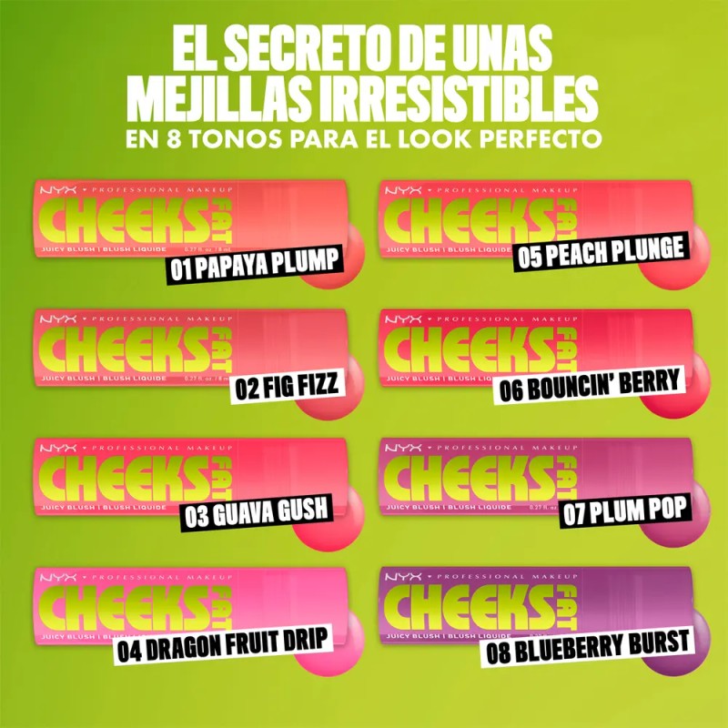 NYX Professional Makeup, Fat Cheeks Blush Rubor Líquido