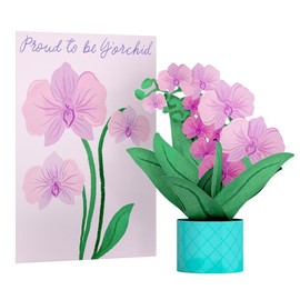 Lovepop Mother's Day Pop-Up Card with Mini Paper Bouquet for Her - 3D Greeting Cards for Mom, Wife, Women - Proud to Be Y'Orchid - 5" x 7 Flower Card - Blank Notecard & Envelope Included