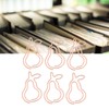 100Pcs Paper Clips Cute Bunny Shape Electroplating Process Lightweight Portable