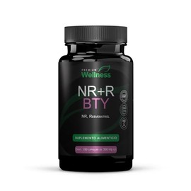 NR+R BTY – 180 cápsulas de Nicotinamida Ribósido y Resveratrol - Suplemento para mujeres y hombres - Enfoque en bienestar y longevidad funcional