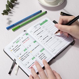 UpUDo Weekly Planner with Calendar, 160 pages Habits Tracker Journal Organizers-4.3"x5.8" Portable Notebooks
