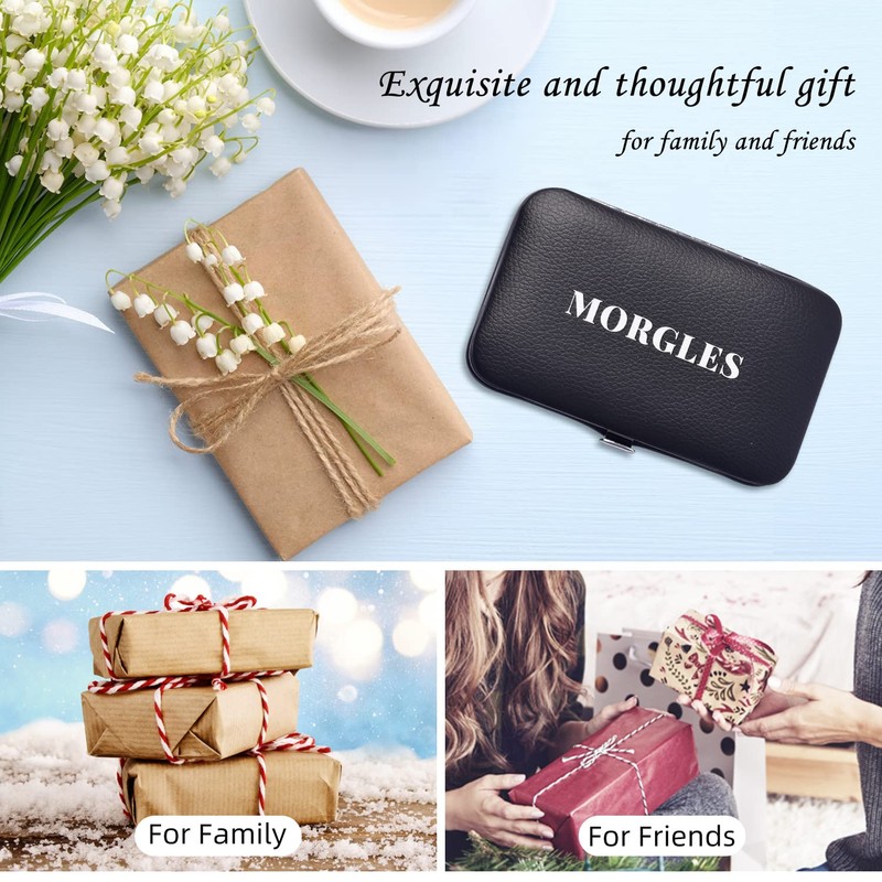 MORGLES Tweezers Set, Professional Nail Clippers and Tweezer Kit for