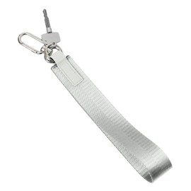 Wristlet Keychain for Women and Men，Key Chain Holder，Wrist Lanyard for Keys(White)