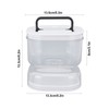 Pickle Jar with Strainer Flip Leak Proof Pickle Juice Separator