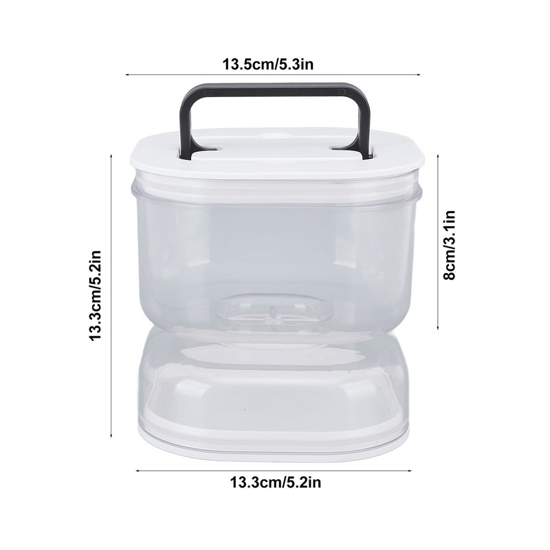 Pickle Jar with Strainer Flip Leak Proof Pickle Juice Separator