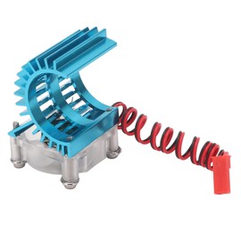 Engine Heatsink with Cooling Fans, RC Electric Motor Heatsink Fan for Electric Motors with Colourful Lights for Brushless Motor 2838, for 370 380 390 Carbon Brush Motor