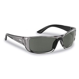 Flying Fisherman Unisex-Adult Buchanan Sunglasses, Crystal Gunmetal Frames/Smoke Lens, Medium