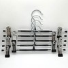 5-Pack Non-Slip Stainless Steel Pants & Clothes Hangers Premium Gray