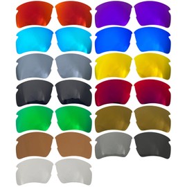 Wetnenss Replacement Lenses for Oakley Flak 2.0 XL OO9188 Polarised Thickness 1.5 mm Salt Prevention Oil-Proof, K Golden