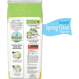 Tidy Cats Breeze Spring Clean Cat Pads Refill Pack (3) 10-Count with Aurora Pet Wipes