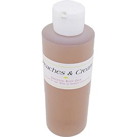 TCEShop Peaches & Cream Scented Body Oil Fragrance [Flip Cap - Brown - 4 oz.] - ID#117423
