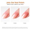 Gellen Jelly Gel Nail Polish Set, 6 Transparent Amber Brown