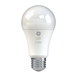 GE Lighting LED+ Color Changing Light Bulb, 2 Color Settings, No App or Wi-Fi Required, Remote Included, A19 Light Bulb (1 Pack)