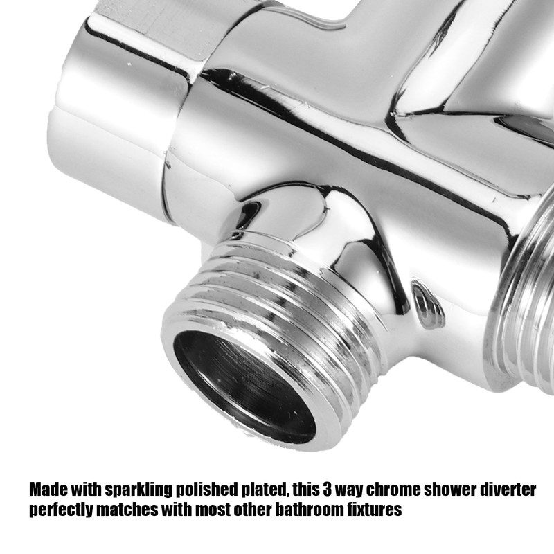 3Way Faucet Diverter Valve Bathroom Shower Parts for Handheld Showerhead