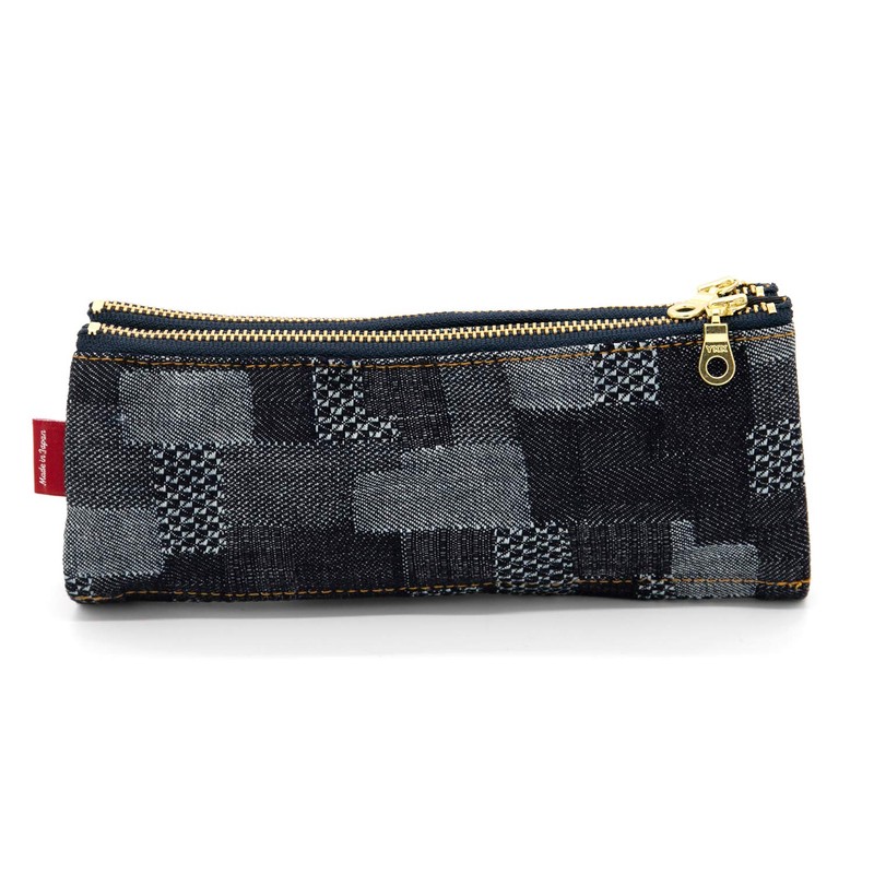 Luddite LDD-BNPN-101 Bendi Pen Case, Denim Patchwork