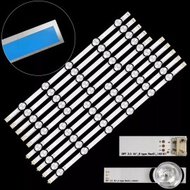 For LG 10Pcs LED Strips For LG DRT 3.0 55"_A B Type 55LB5600 55LB5900 55LB5950 55LF562V