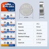 PKCELL 20 Pack SR621sw Watch Battery AG1 Battery 1.5V LR621