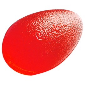Squeeze Egg Hand Trainer Finger Trainer Forearm Trainer Anti-Stress Ball Soft Red