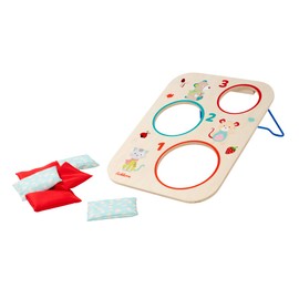 Eichhorn - Outdoor Throwing Game, Game Board with Metal Support and Cute Animal Pattern Print, Includes 6 Throwing Bags, Made of Wood, Outdoor Game for 1-2 Players and Ages 3+