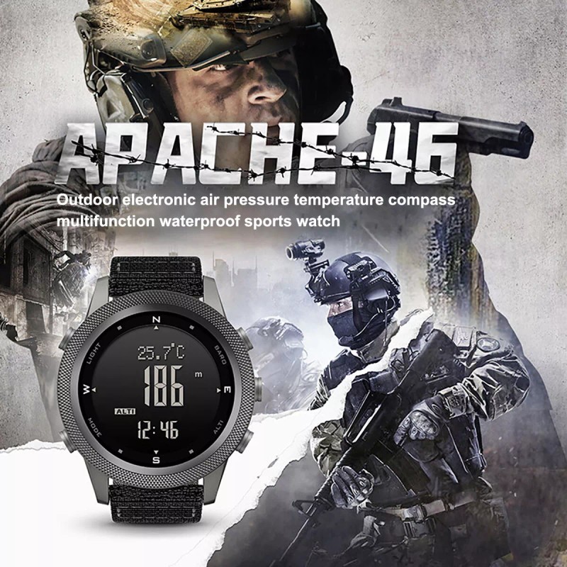 NORTH EDGE Digital Sports Watches For Men Military Watches Compass