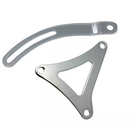 1 Set SHLPDFM Silver Chrome Top and Bottom Alternator Bracket Fits for Dodge Chrysler Big Block Moper 383 440 Engine